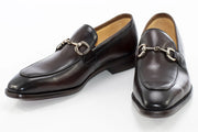 Men's Chestnut Brown Leather Horsebit Dress Loafer