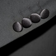 Men's Black Satin 2-Piece Tuxedo Cuffs