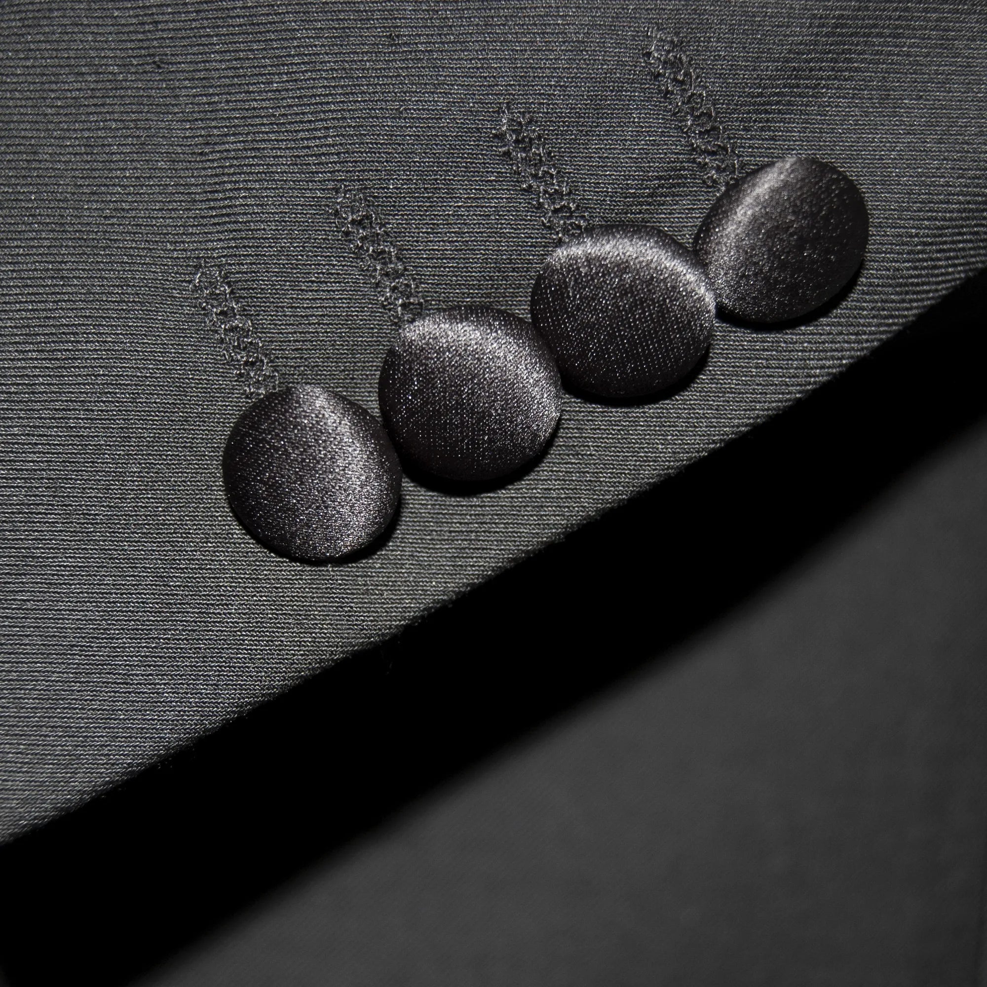 Men's Black Satin 2-Piece Tuxedo Cuffs