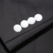 Men's White And Black 2-Piece Slim-Fit Tuxedo -  Cuffs