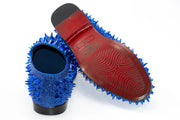 Men's Blue Spiked Loafer - Back, Sole
