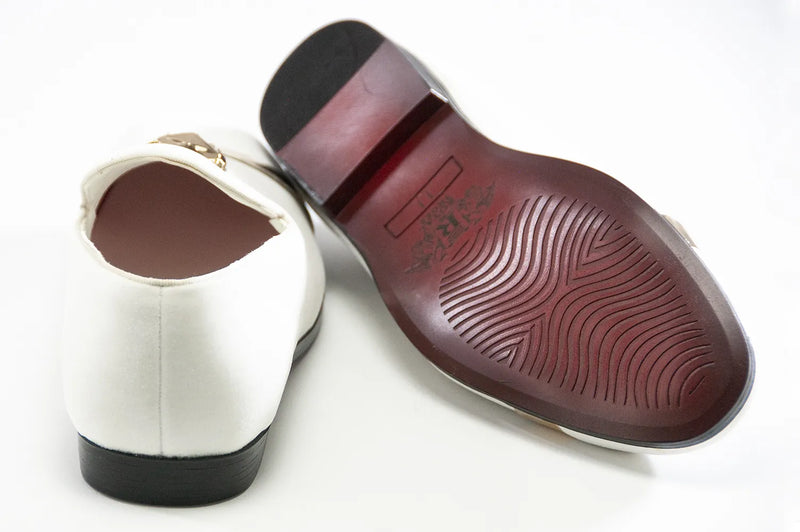 White Lionhead Velvet Loafer