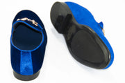 Men's Royal Blue Velvet Bit Dress Loafer