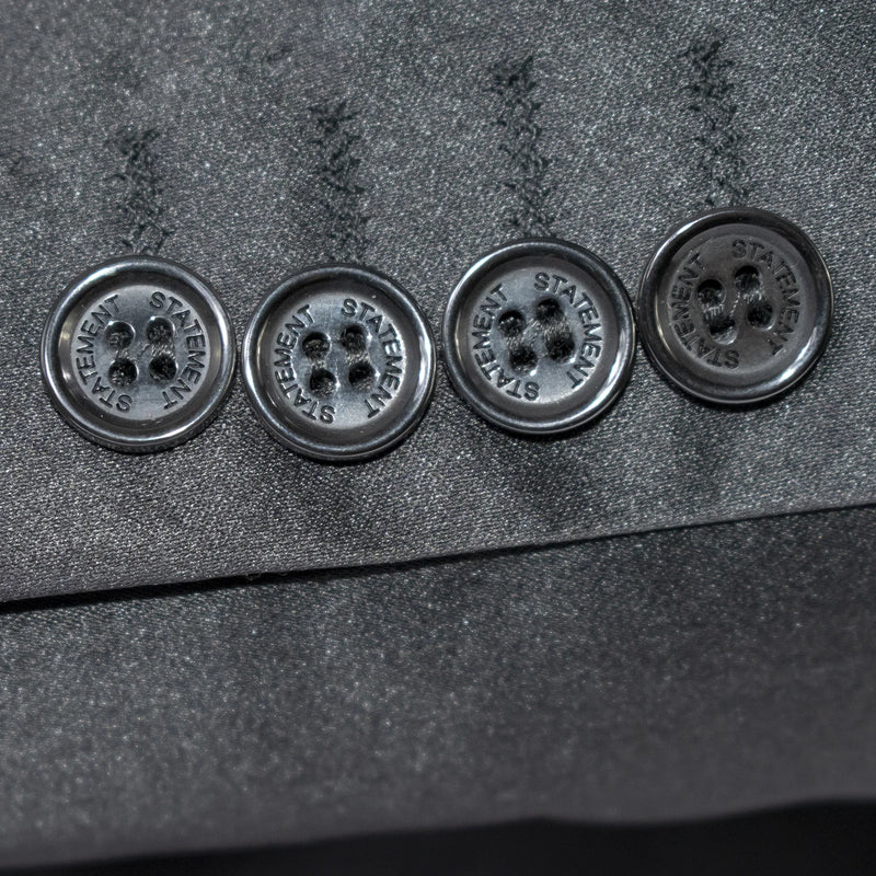 Black Satin 3-Piece Tailored-Fit Suit