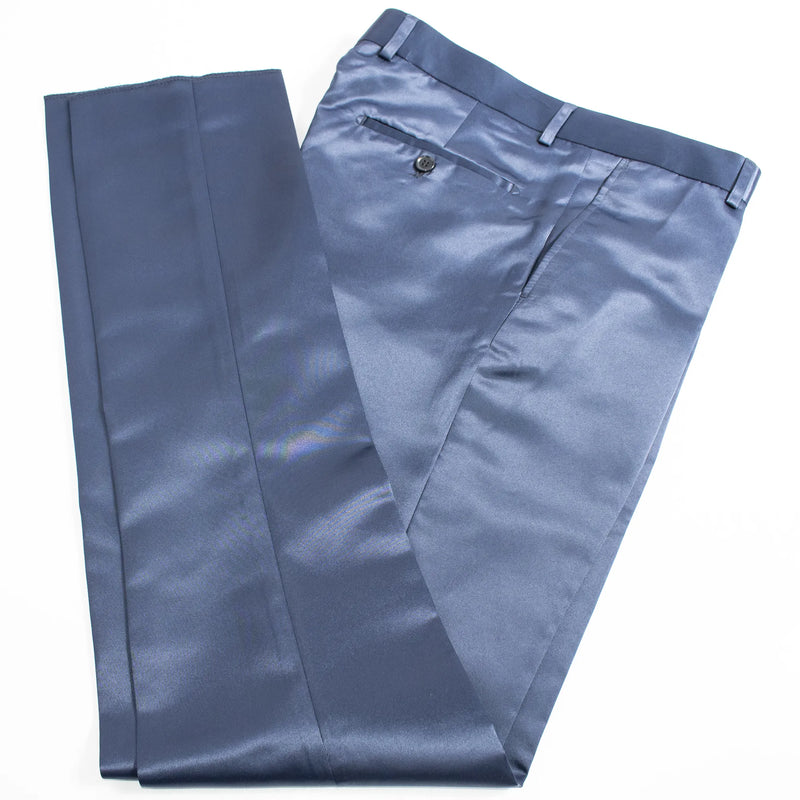 Sapphire Satin 3-Piece Tailored-Fit Suit