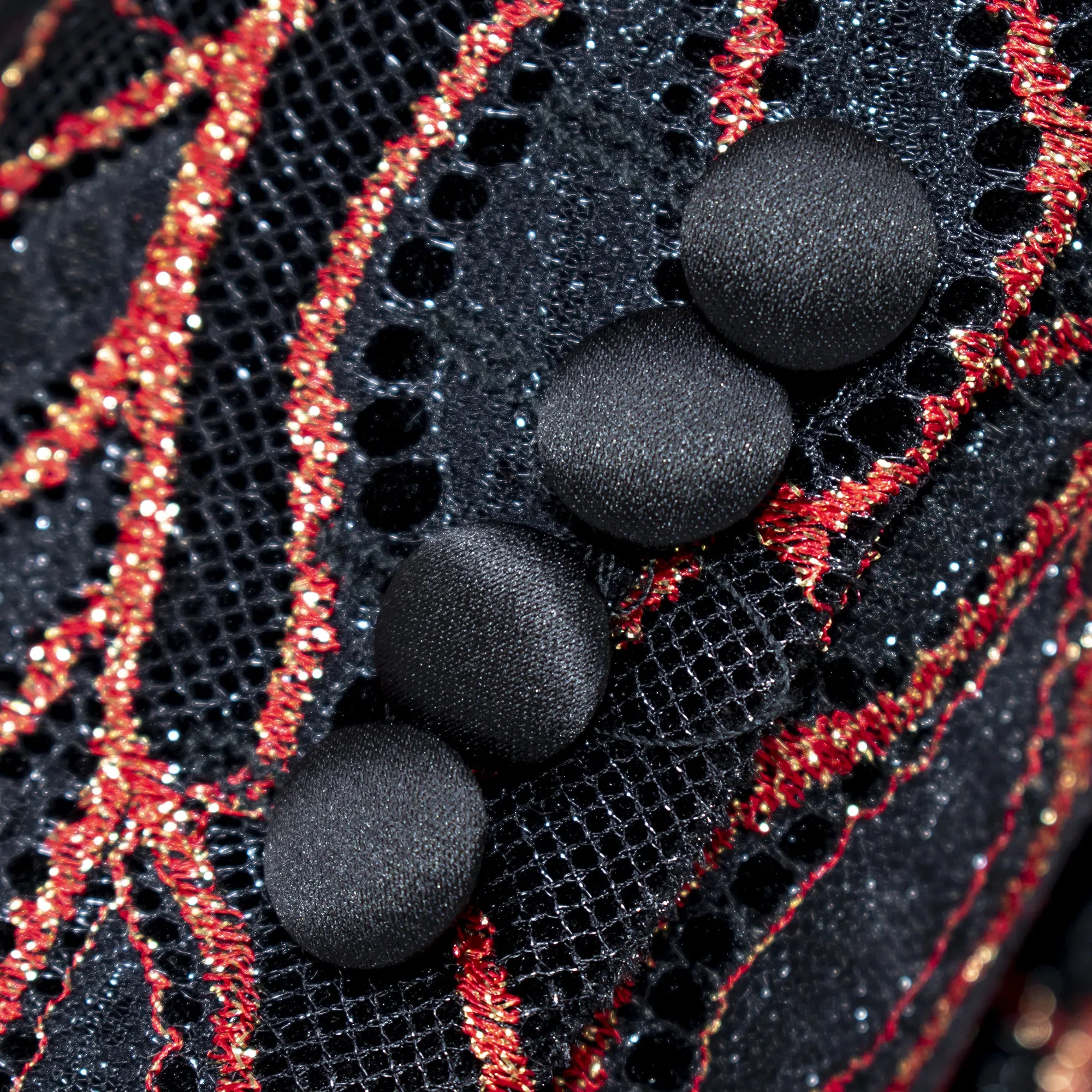 Black and Red Leaf Patterned Dinner Jacket