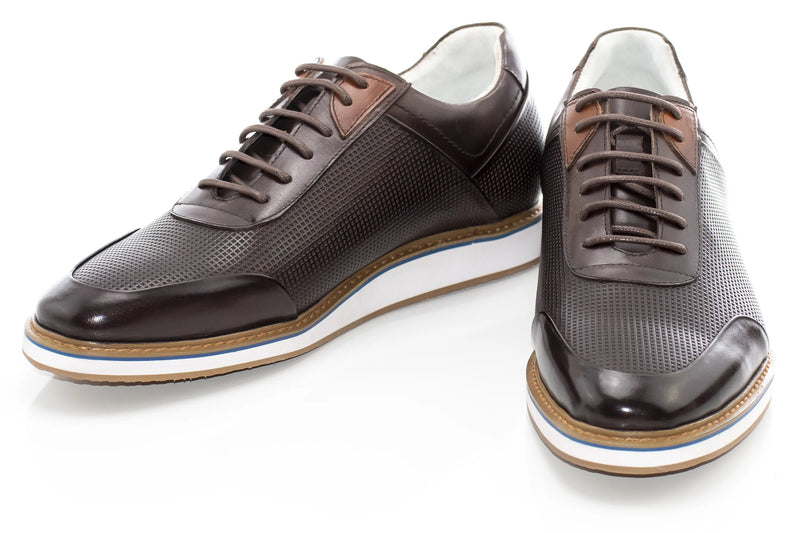 Brown Leather Dress Sneaker