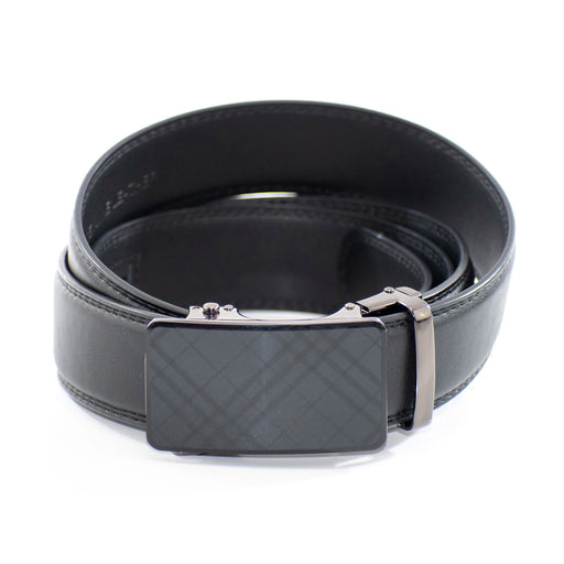 Men's Black Metal Argyle Plaid Belt Buckle