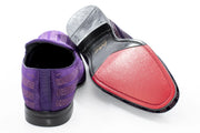 Men's Purple Rhinestone Dress Loafer