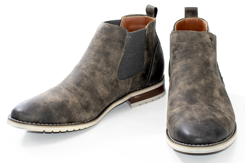 Rust Gray Chelsea Boot with Stud