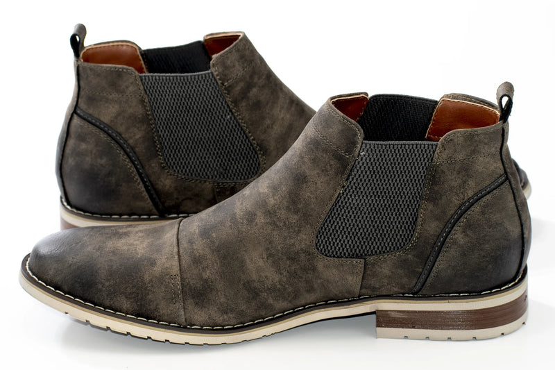 Rust Gray Chelsea Boot with Stud