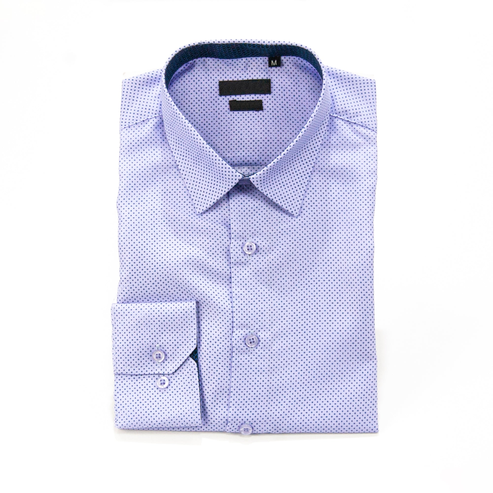 Lavender Slim-Fit Designer Dress Shirt