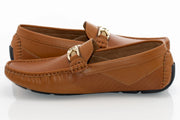 Brown Perforated Designer Bit Driver Loafer