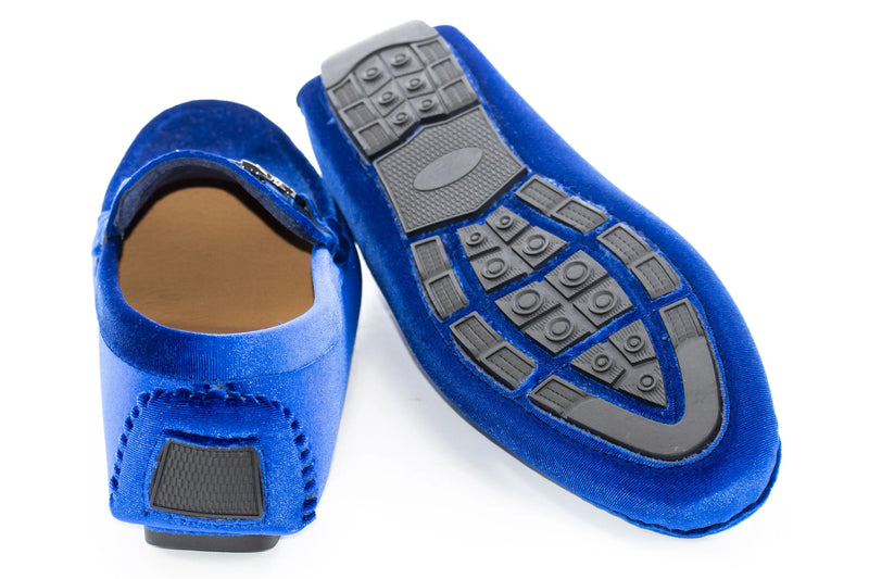 Royal Velvet Metal Clasp Driver Loafer