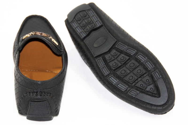 Black Woodbit Driver Loafer