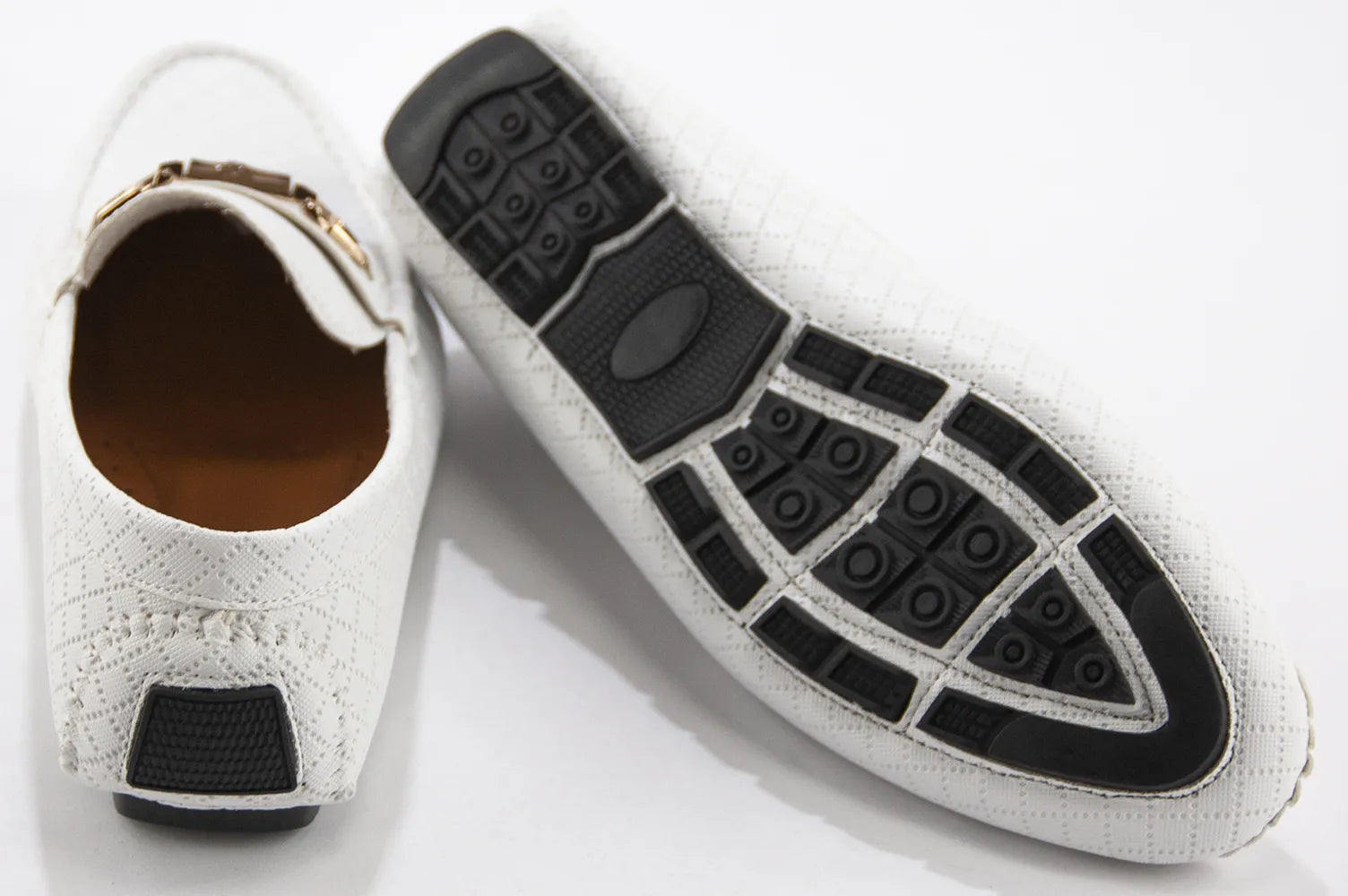 White Woodbit Driver Loafer