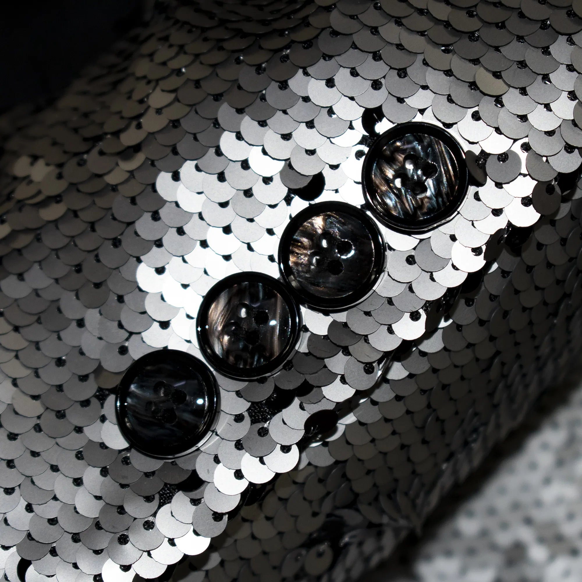 Men's Charcoal Gray Slim-Fit Sequin Dinner Jacket