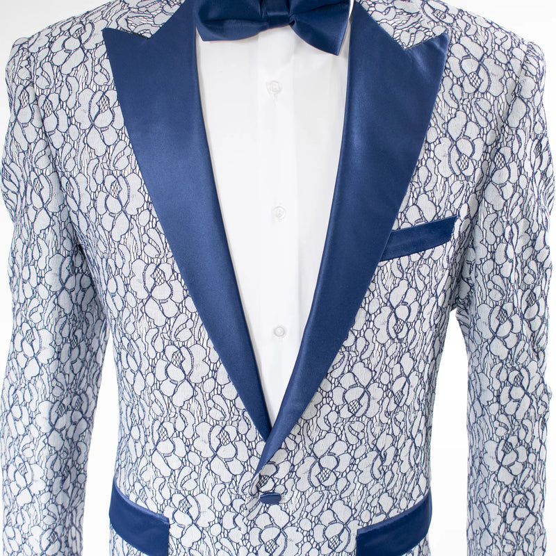 Blue Sky Lace Dinner Jacket