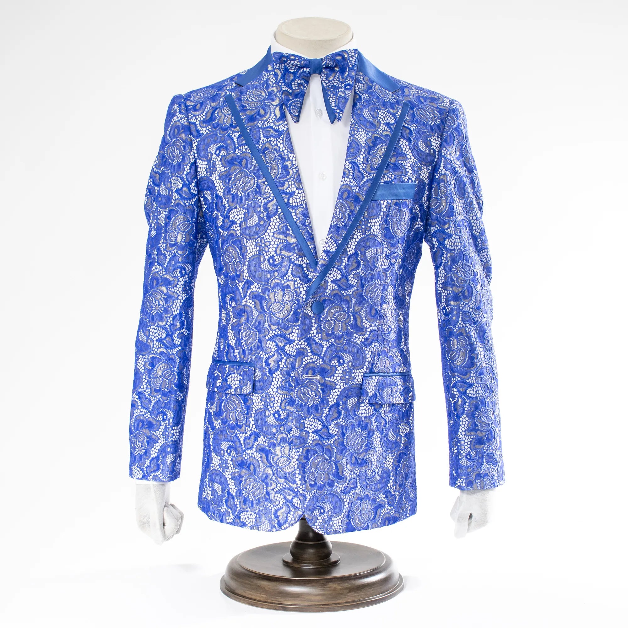 Royal Blue Paisley Dinner Jacket