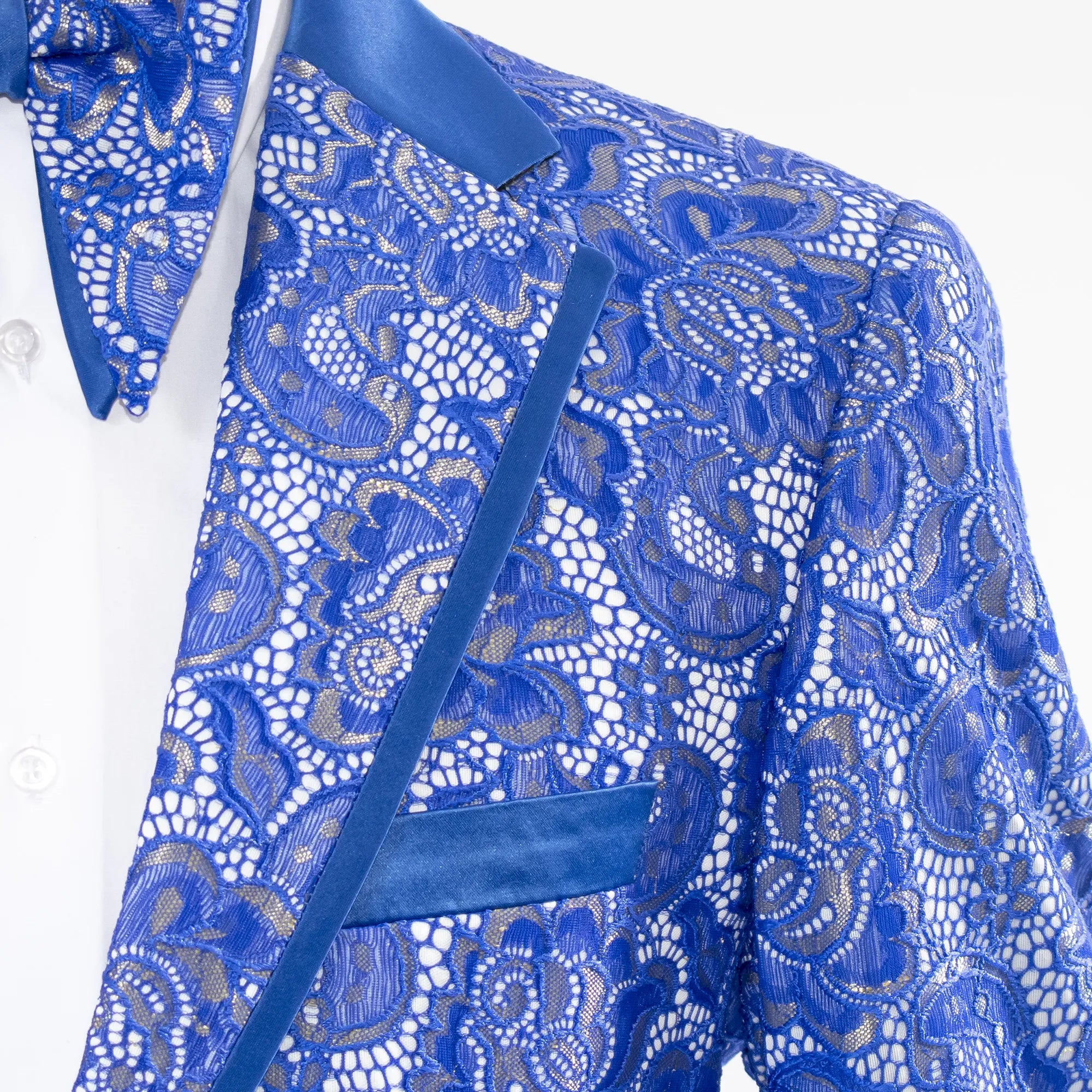 Royal Blue Paisley Dinner Jacket
