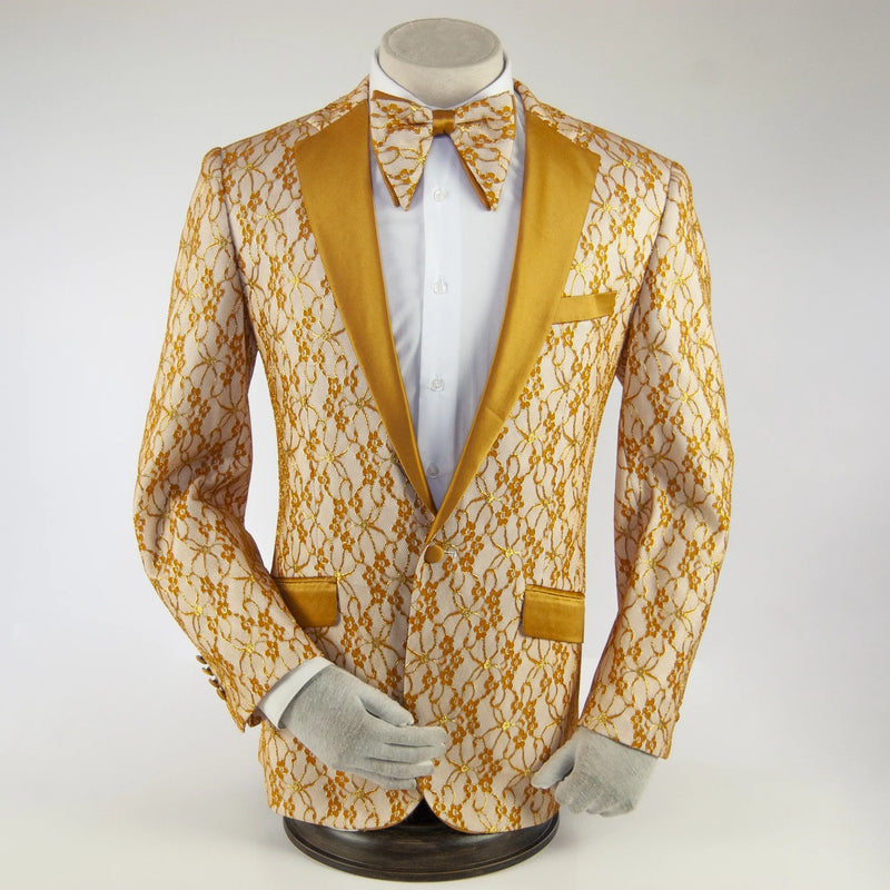 Gold Lace Dinner Jacket