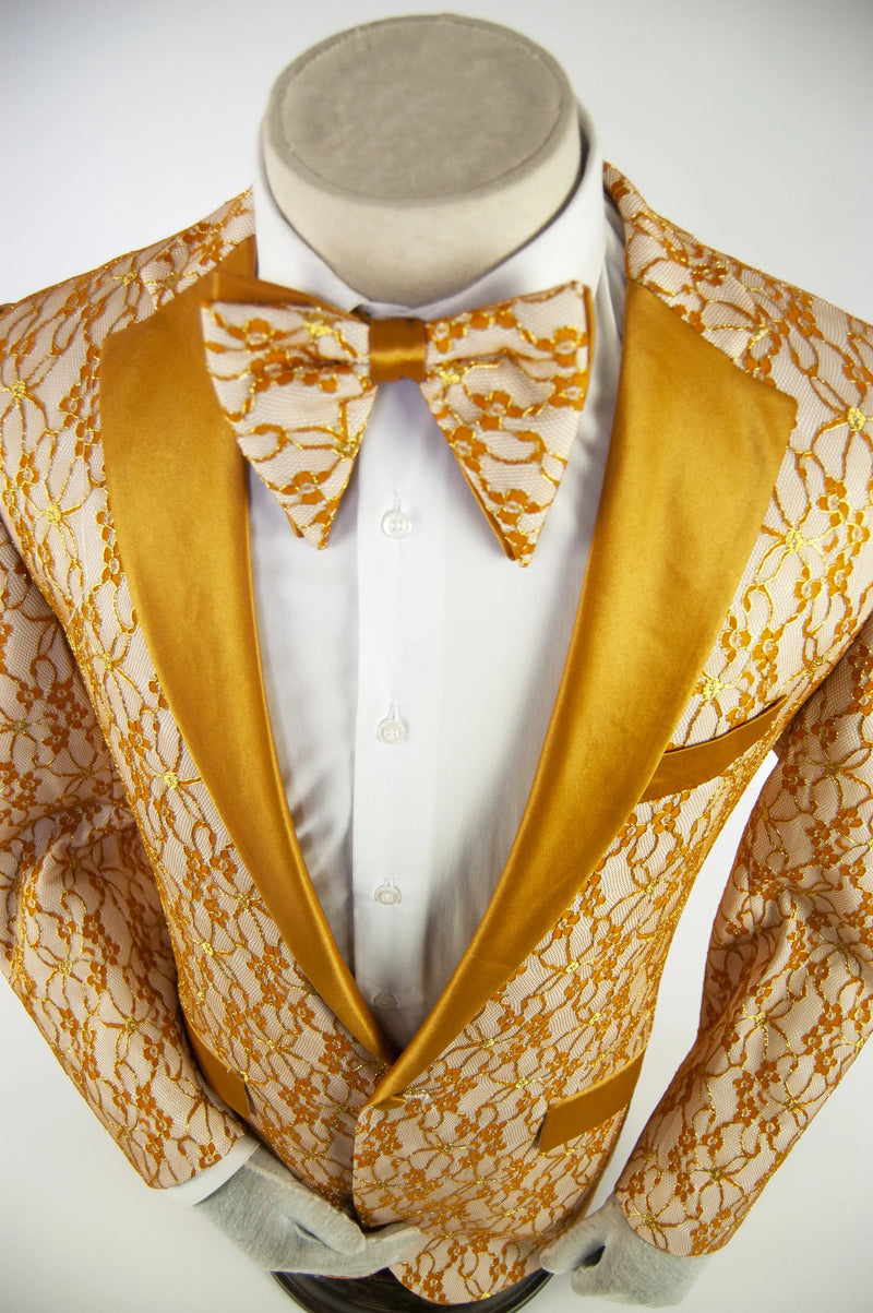 Gold Lace Dinner Jacket