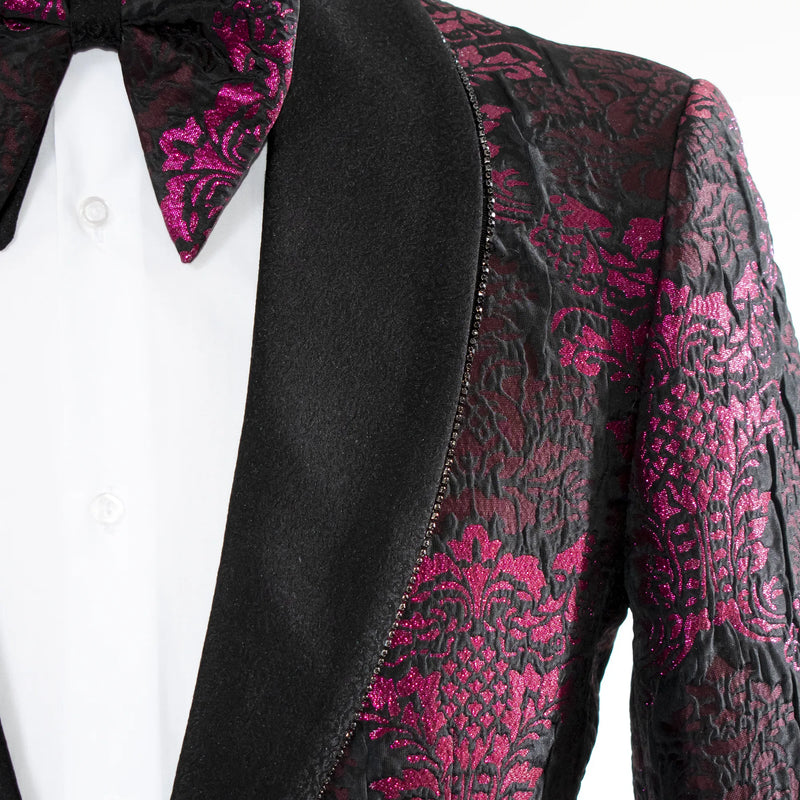 Fuchsia Damask Jacket