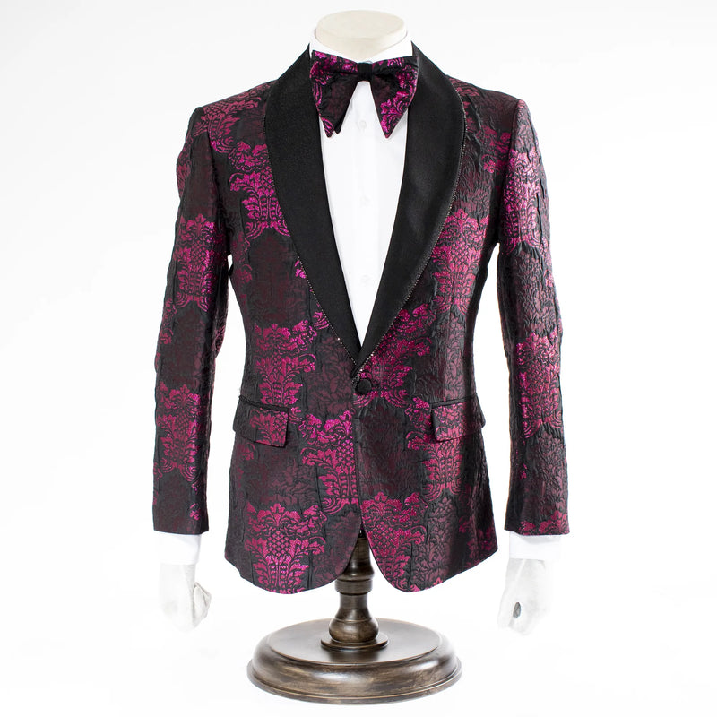 Fuchsia Damask Jacket