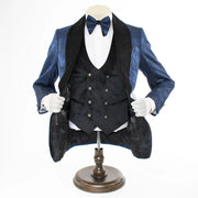 Navy Blue 3-Piece Slim-Fit Tuxedo