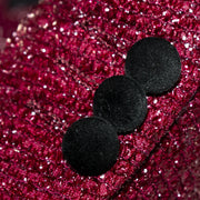 Burgundy Sparkle 3-Piece Slim-Fit Tuxedo