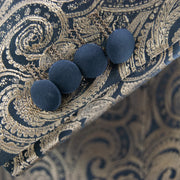 Men's Burgundy Paisley Slim-Fit Tuxedo Cuffs