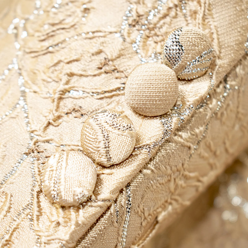 Men's Beige Damask 2-Piece Slim-Fit Tuxedo Cuffs