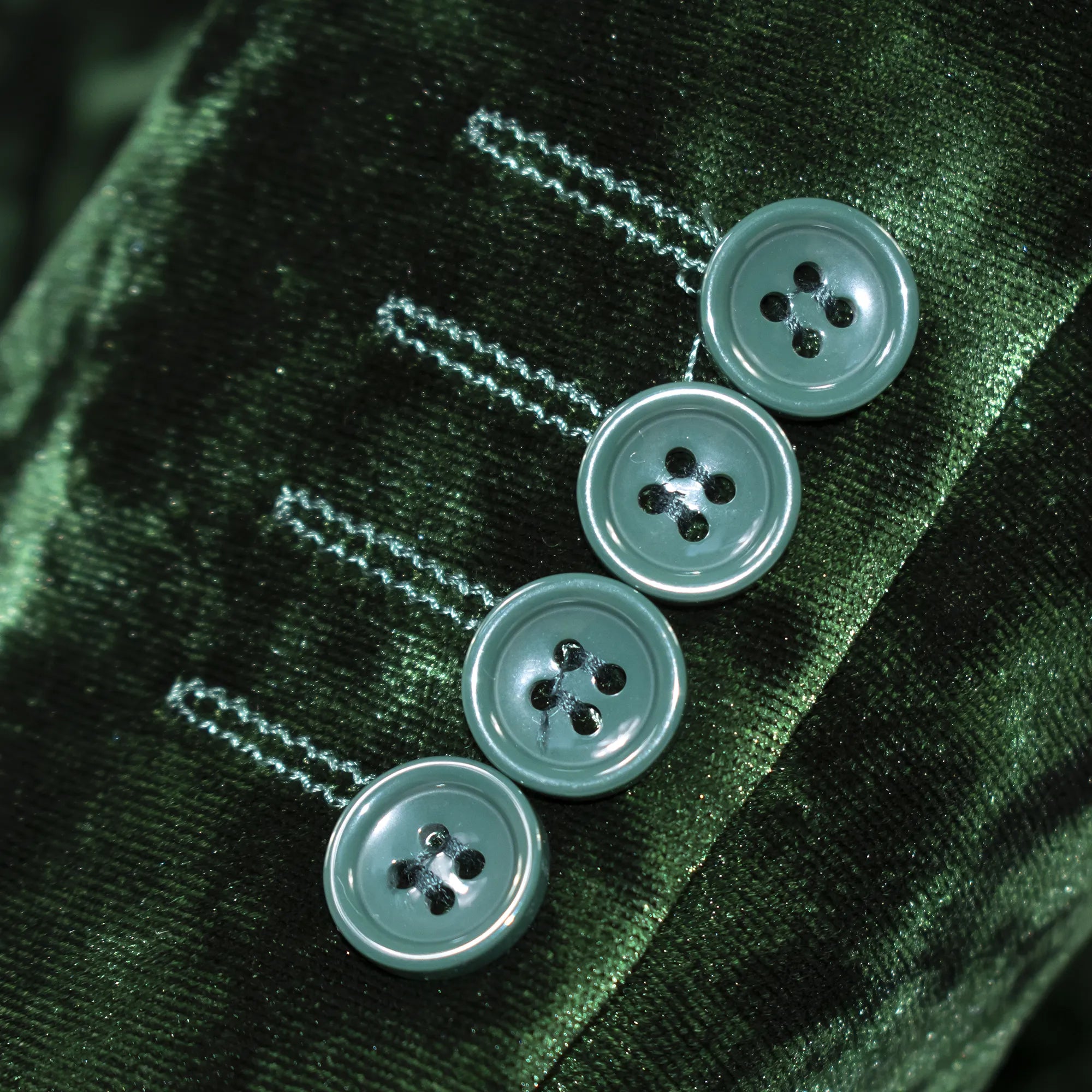 Men's Emerald Green Crushed Velvet Tuxedo Cuffs