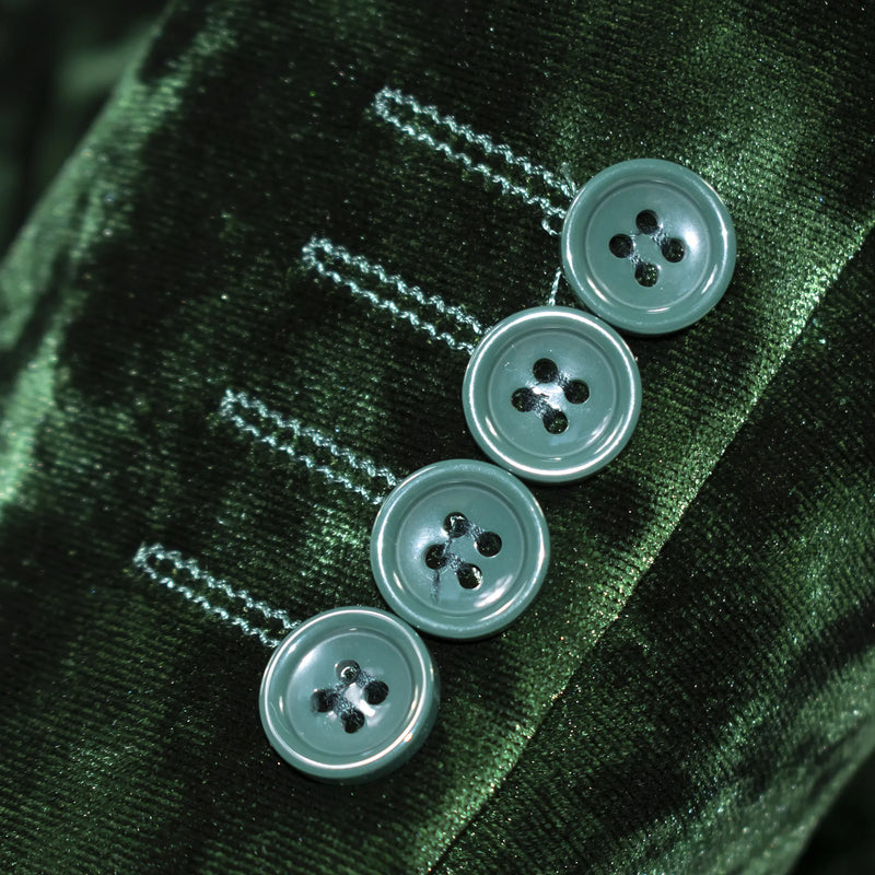 Men's Emerald Green Crushed Velvet Tuxedo Cuffs