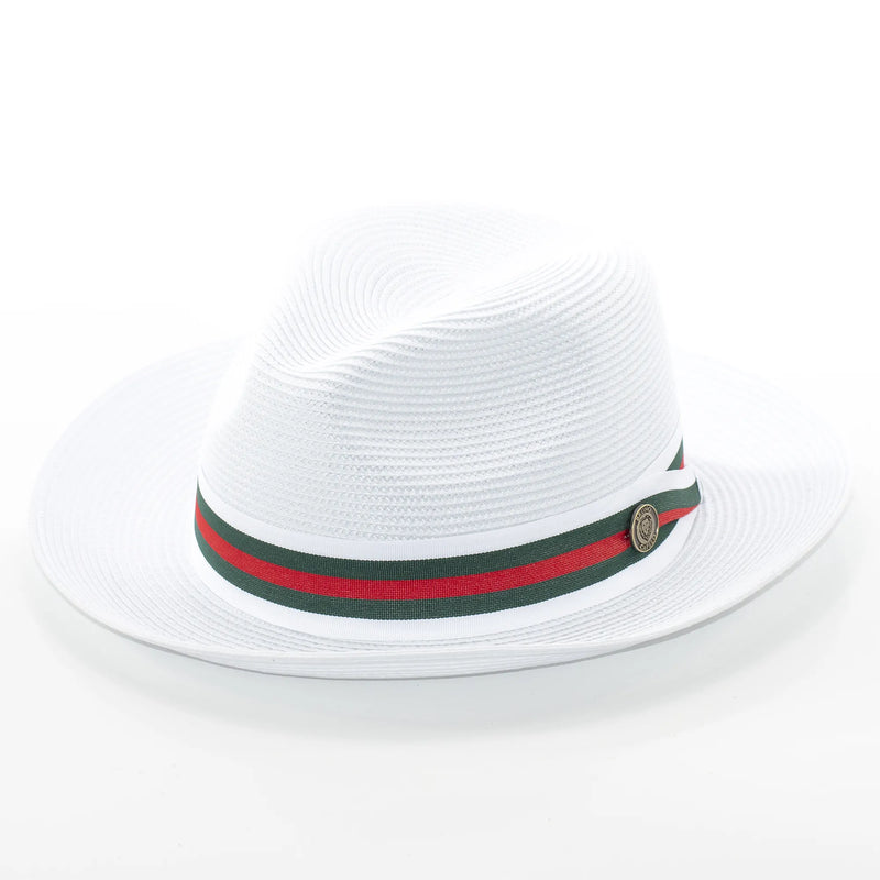Men's Snap Brim Straw Fedora