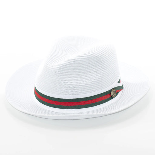Men's Snap Brim Straw Fedora