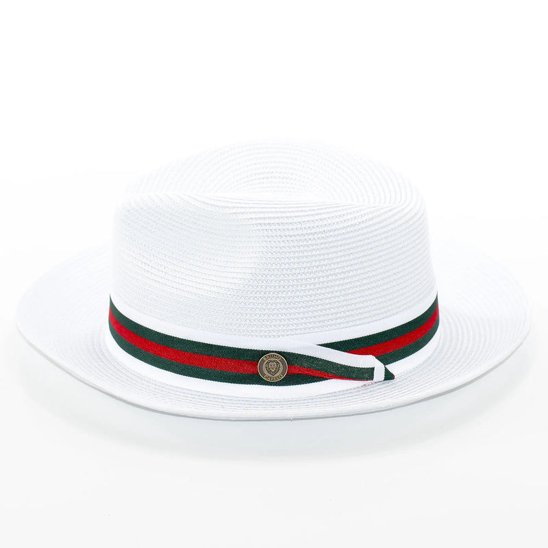 Men's Snap Brim Straw Fedora
