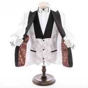 Felix | Silver Floral 3-Piece Tailored-Fit Tuxedo