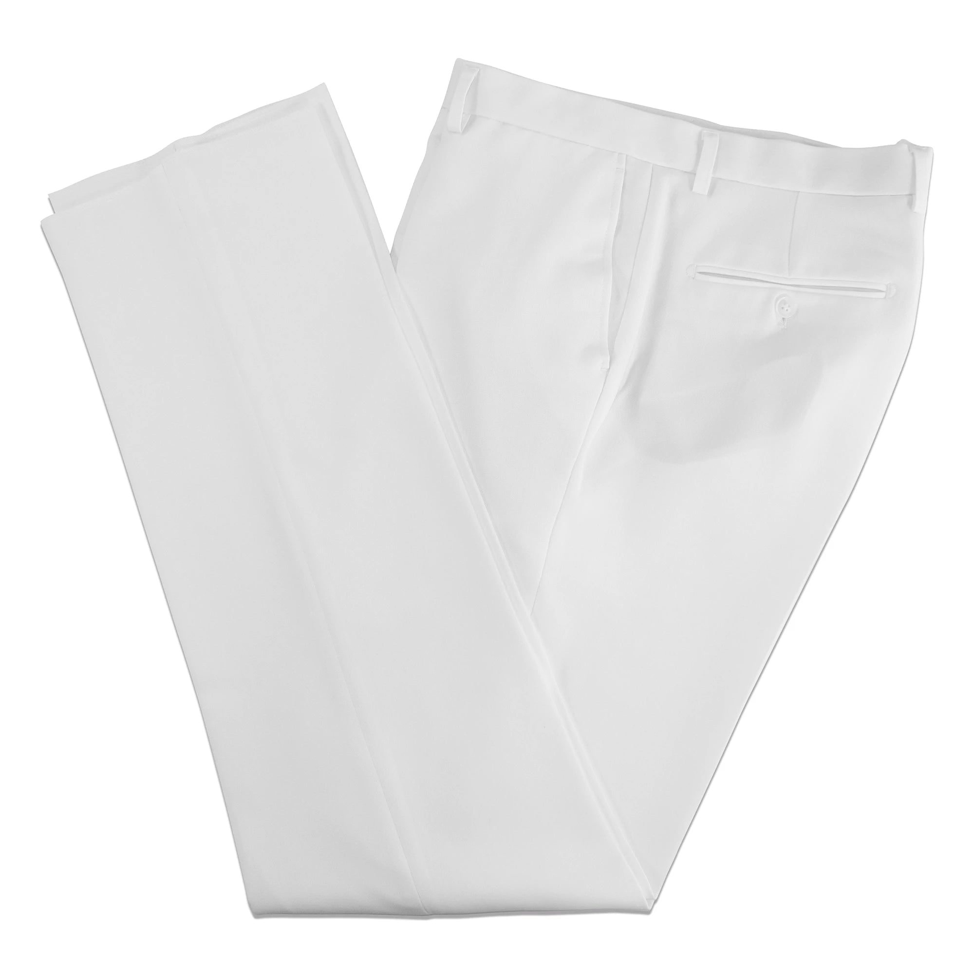 White Double-Breasted Slim-Fit 2-Piece Suit