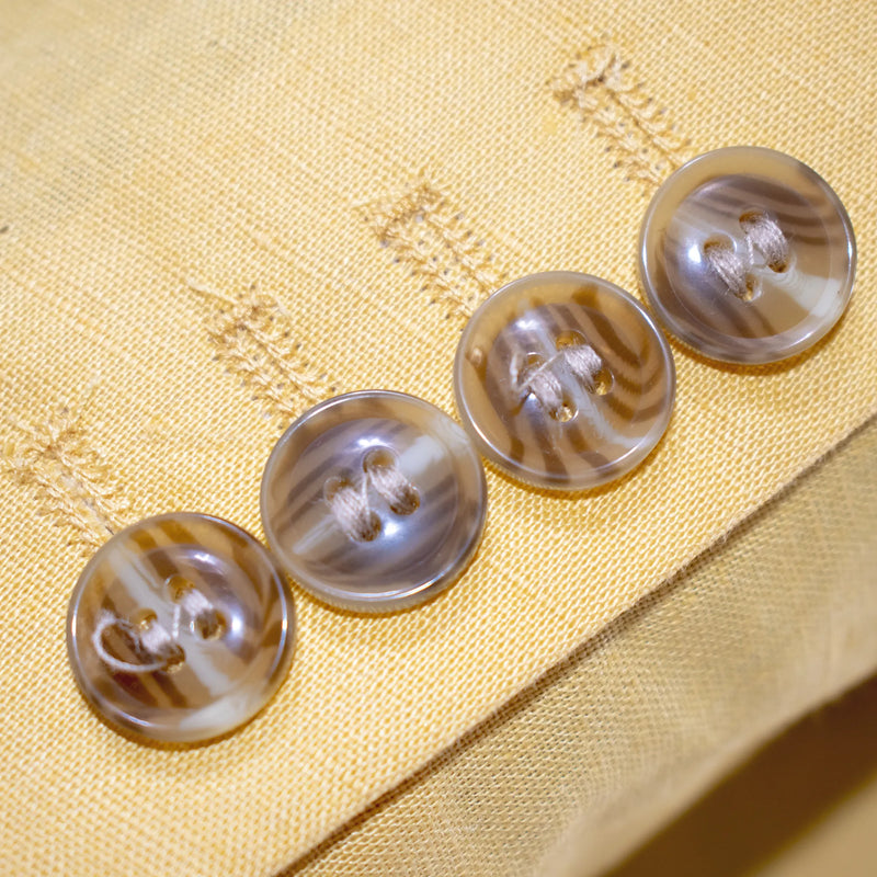 Gold 2-Piece Slim-Fit Linen Suit