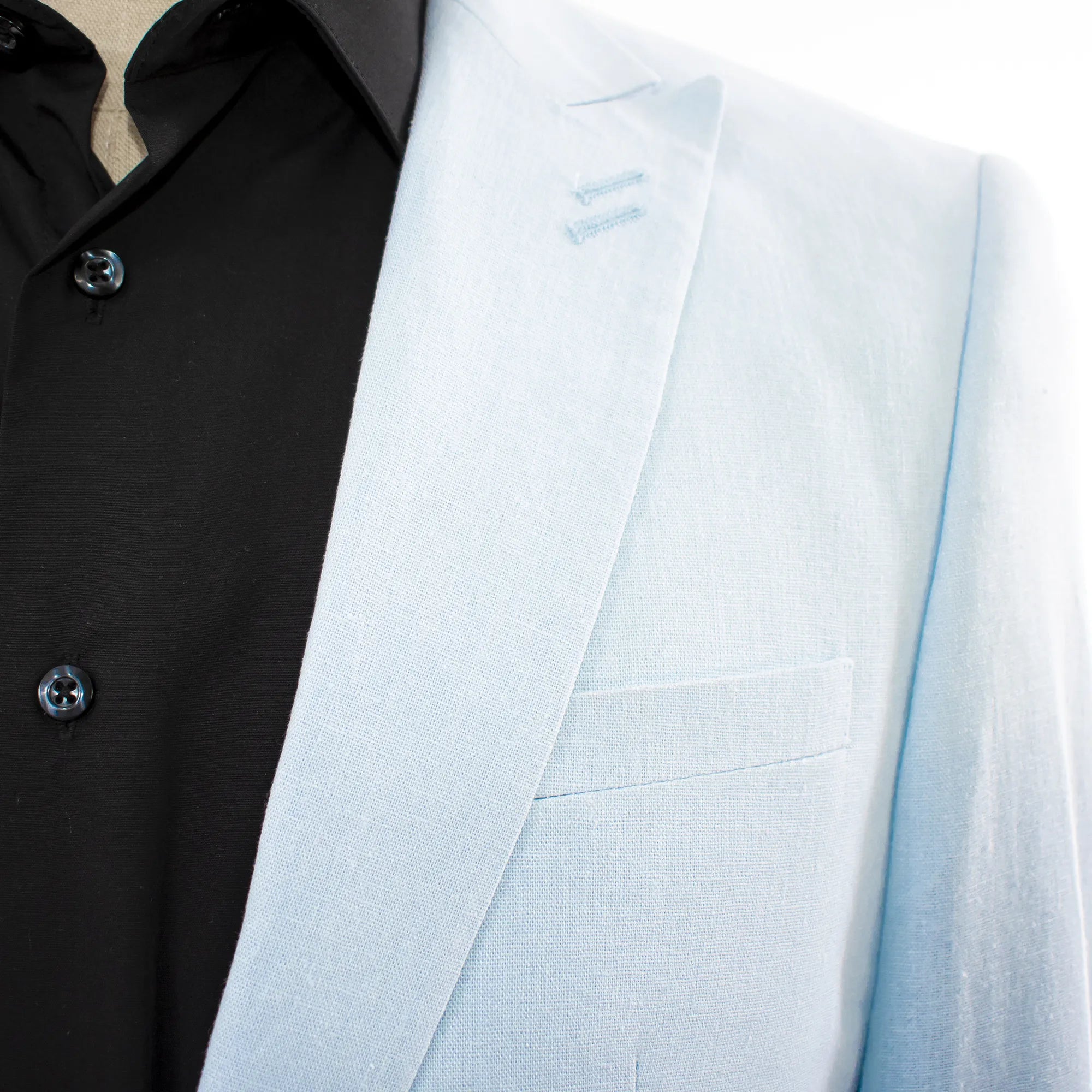 Sky Blue 2-Piece Slim-Fit Linen Suit