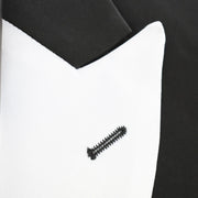 Men's Black 3-Piece Slim-Fit Tuxedo - Peak Lapel