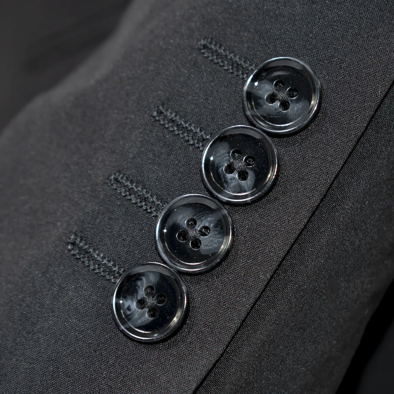 Black Stretch Slim-Fit 2-Piece Suit