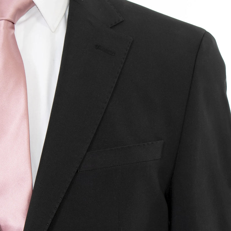 Black Stretch Slim-Fit 2-Piece Suit