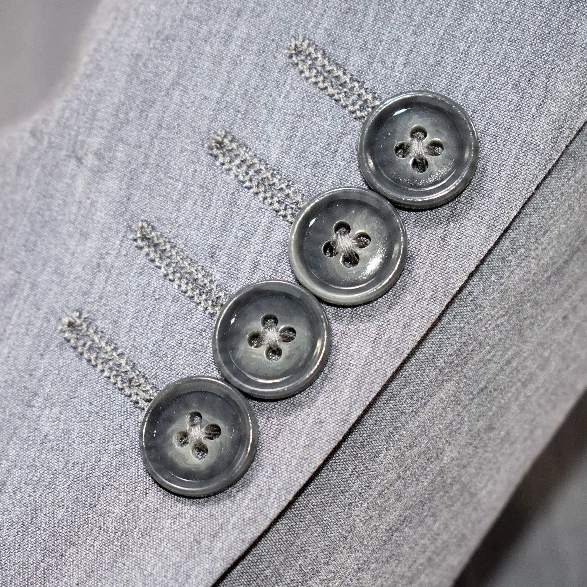 Light Gray Stretch Slim-Fit 2-Piece Suit