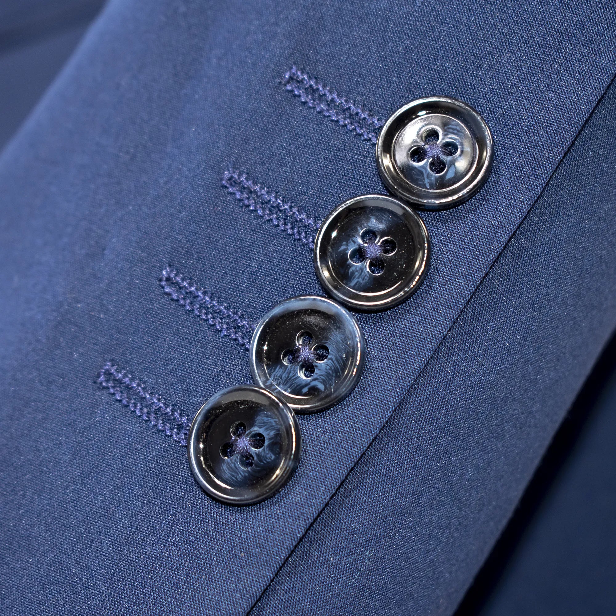 Midnight Blue Stretch Slim-Fit 2-Piece Suit