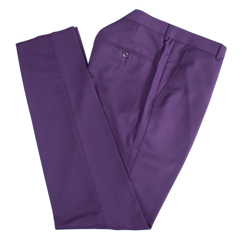 Men's Purple 2-Piece Slim-Fit Suit With Notch Lapels