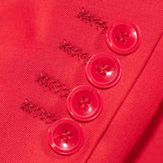 Men's Red 2-Piece Slim-Fit Suit With Notch Lapels