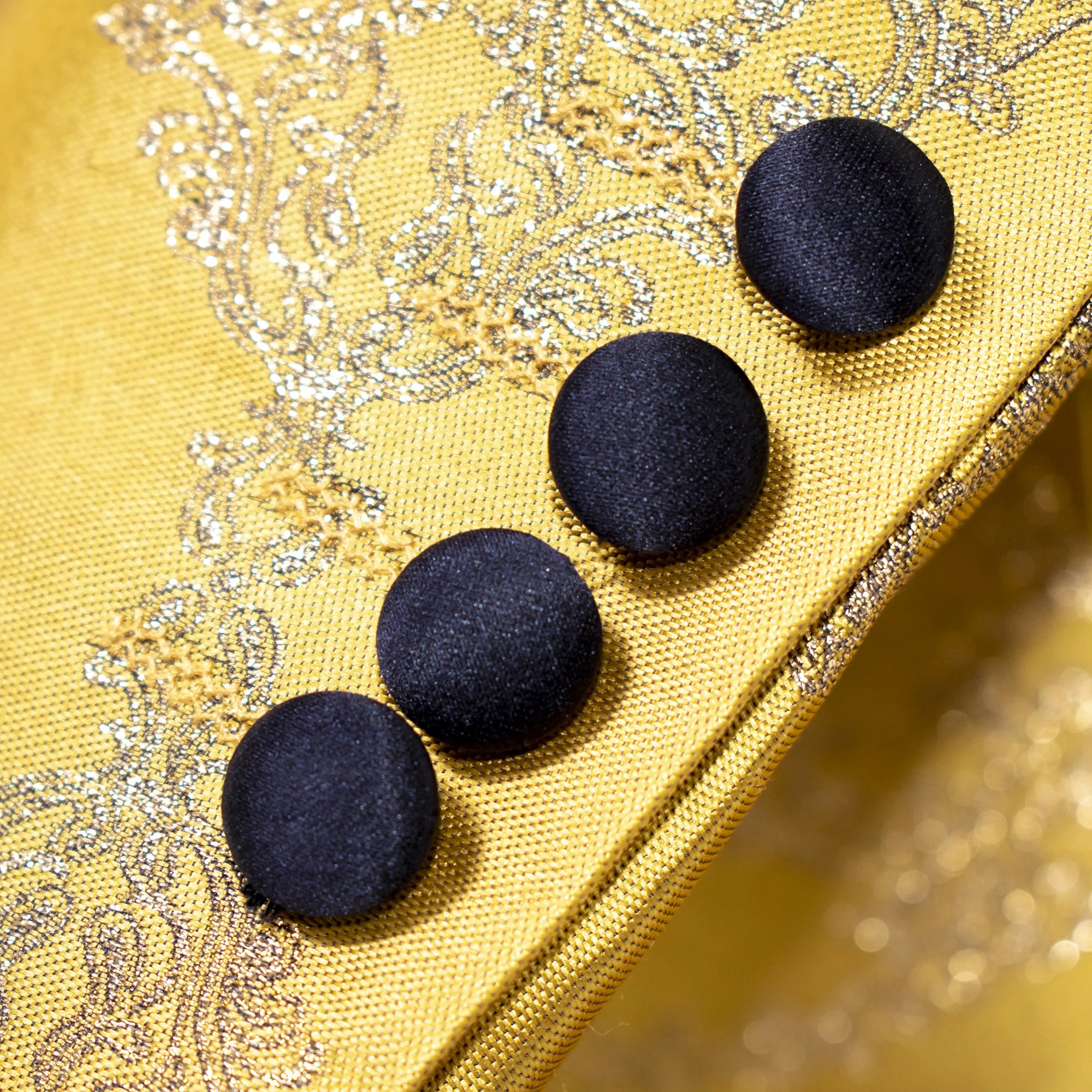Gold Glittered Damask Jacket
