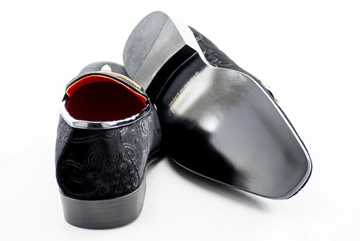 Men's Black Baroque Embroidered Dress Shoe